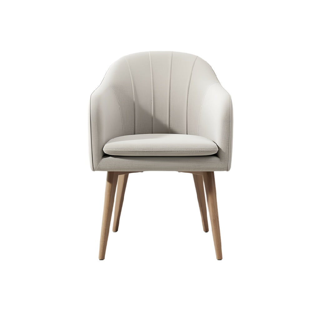 **Moderne Elegante Stoel met Houten Poten**
